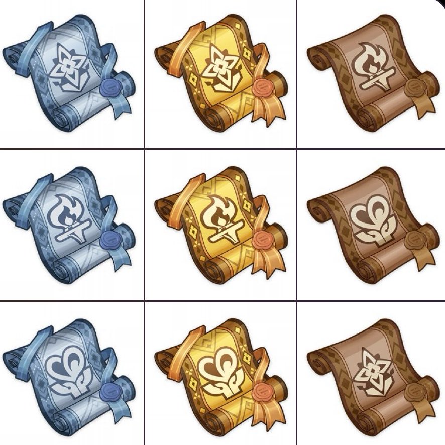 _DailyMitya's tweet photo. [7.0 LEAKS]

first look at the new talent level-up materials

I wonder what mitya will use 👀

#genshinimpact #mitya https://t.co/Tw4xuLmj56