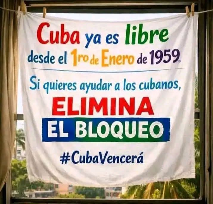 Armando8305420's tweet photo. #CubaEstáFirme #TumbaElBloqueo https://t.co/JfkZ7fHJlx