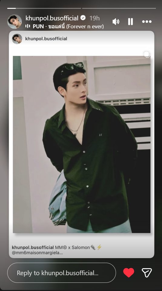 ppxtslyz's tweet photo. You can call me delulu, but gurllllllllll 😭🤚

So, I replied to Khunpol's story...it had Forever N' Ever by PUN as the background song, (last friday) and I replied with the exact timestamp of the part I wanted to convey to him. Maybe it's just a coincidence, idk... BUT—

The song choice last night and the numbers??? They don't lie. And the funniest part? It wasn't even the exact chorus. IT WAS THAT SPECIFIC PART of the song that was MEANT FOR HIM.

Delulu? Maybe...
Coincidence? Maybe.... #6 B-DAY KO YAN><
But let me have this moment. #KHUNPOL😭🫶
I LOVE YOU SO MUCH KHUN><
SINCE 2020^^