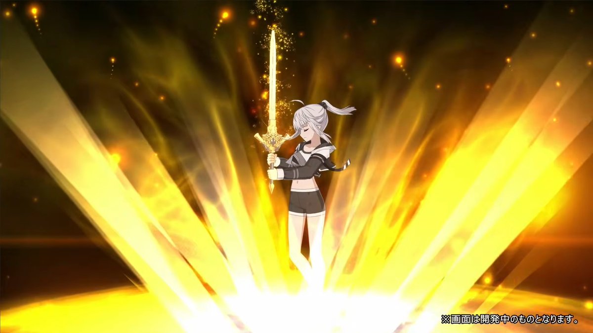 Merem110's tweet photo. 配布サーヴァントは星4セイバー！
グレイ・リリィ！！！ #FGO https://t.co/nnW4EGhR10