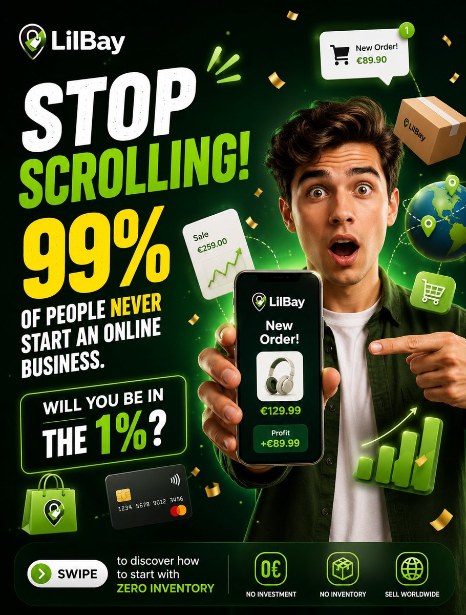 LilbayCom's tweet photo. 🚀 Start your online business with LilBay Dropshipping.

✅ Zero investment
✅ No inventory
✅ No upfront stock
✅ No payment gateway stress
✅ Sell from anywhere

Turn your ideas into income.

#Dropshipping #Ecommerce #OnlineBusiness #Entrepreneur #LilBay https://t.co/1RdiaFphhF