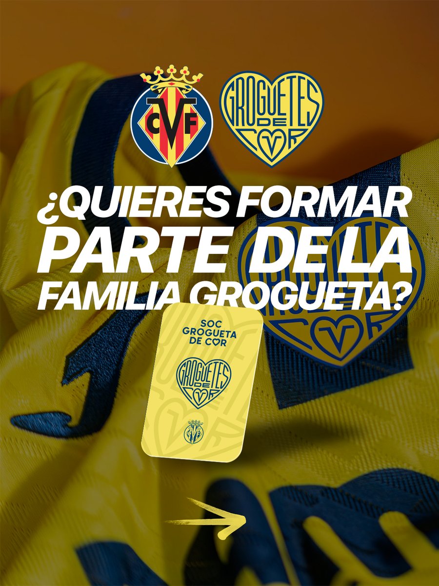CVFFemenino's tweet photo. 🙂 ¿Quieres formar parte de la FAMILIA GROGUETA?

¡Hazte con el Carnet de Simpatizante 'Groguetes de Cor' y disfruta de una gran cantidad de ventajas increíbles! 💛

A la venta ya: https://t.co/SbfjpBIcp6 https://t.co/oO9SDYg6sc