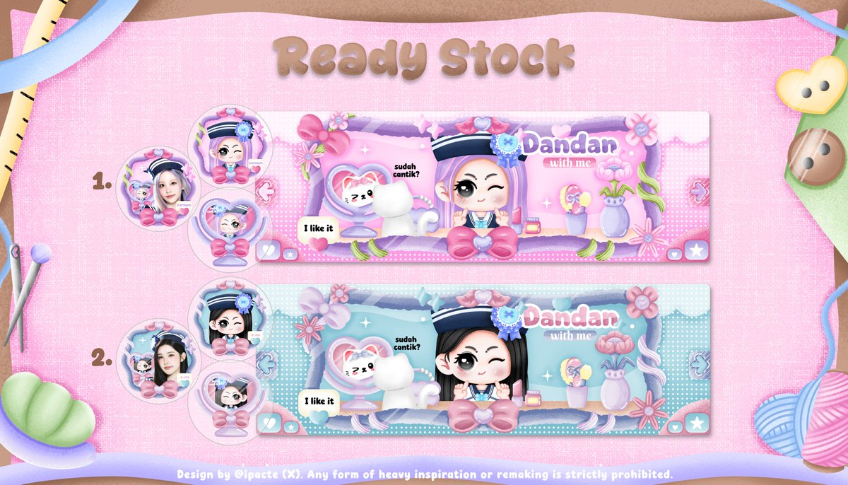 ipacte's tweet photo. ˚🥛 ꒰  help rt? thank you  ꒱  ⊹

⁺ 𓂋𓈒 🧸  knock — knOckie  യ ֯  ⊹ aloo 👋🏻 ipa bawain 8 layout chibi h2h ready stock  𖦹  ៸ 👚🧷 𖠗  untuk harga, kindly checkie ALT yap . . യ  your fave layouts are ready to be picked 𓈄 ⸝⸝  🎀 ੭ ⁺

⠀⠀ ♡ 💌 ──── ꒰  #bealanja  ꒱ https://t.co/irIVfOZ2hK