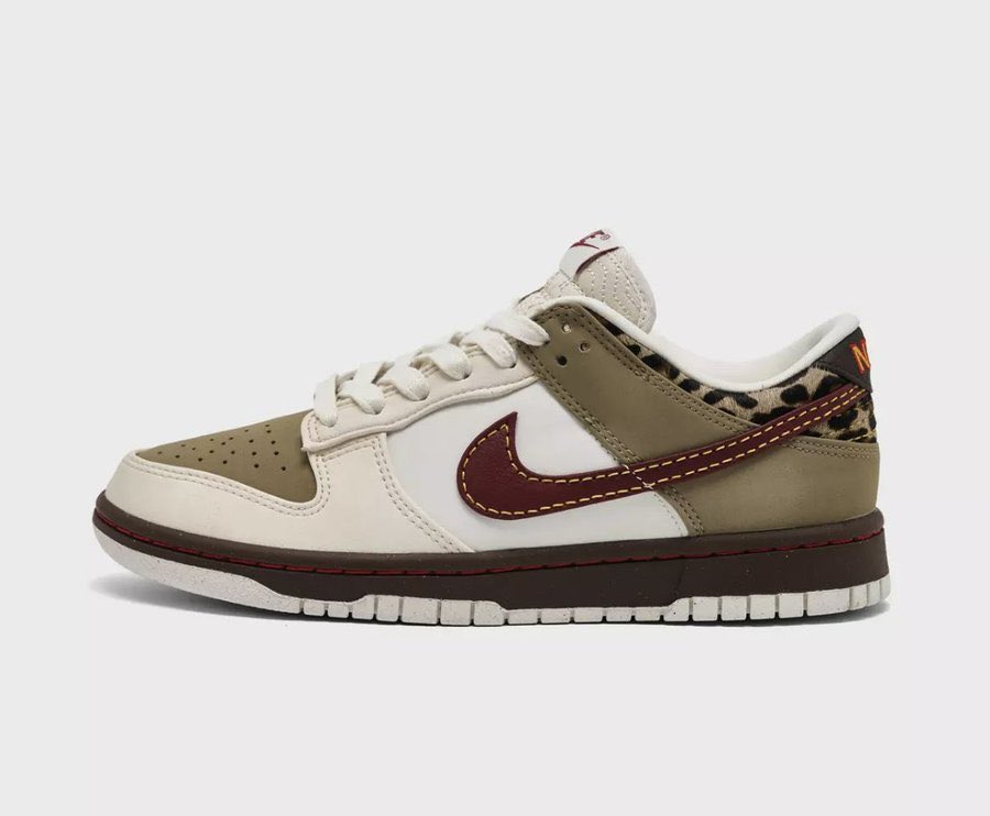 Ad: Sizes added: Women's Nike Dunk Low 'Khaki/Team Red/Baroque