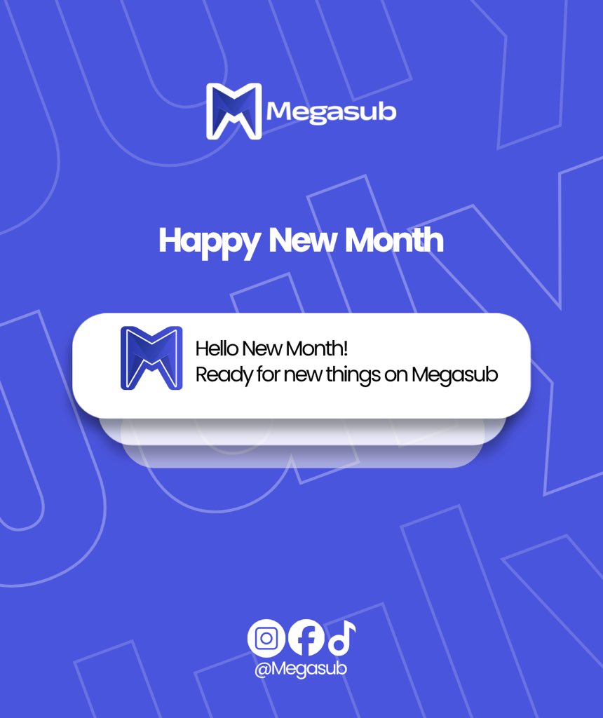 Myequalxng's tweet photo. Welcome to the Second Half of the Year! 🎉🥳

We officially welcome you to a brand-new chapter filled with bigger opportunities and exciting surprises.

Get ready... it's going to be LIT! 🔥🔥 Stay tuned.

 #HappyNewMonth #HelloJuly #Megasub #StayConnected https://t.co/IdLWRJeHko