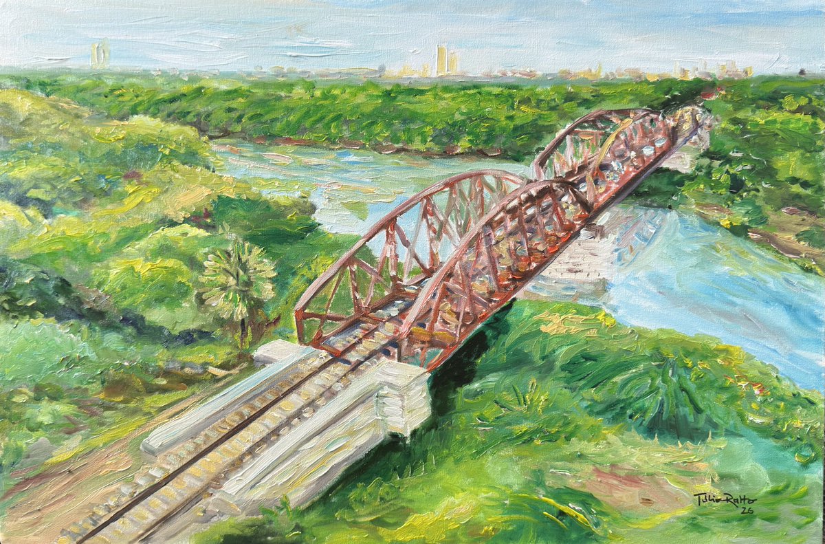 TulioRatto's tweet photo. “Ao ver a luz no fim do túnel,
Certifique-se de que não é o trem!” - Carlos Drummond de Andrade.

Bom dia, jovens.
Cuidem-se!

Caminhos
Mossoró 
Óleo sobre tela 
60x40 cm

#ponte #mossoró #sertão #nordeste #rn https://t.co/vcRH5OrxAr