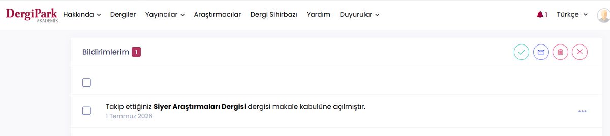 berkanbugraydin's tweet photo. @akademisiyer dergisi; İslam öncesi Arabistan, siyer eğitimi, Hz. Peygamber dönemi ve siyer kaynakları üzerine çalışmalar kaleme alan Dr. @asimmsarikaya'nın editörlüğünde yayımlayacağı ilk sayı için makale kabulüne başlamış.
Yayımlanacak makalelerden istifade edebilmek duasıyla. https://t.co/hj5pCmJCks