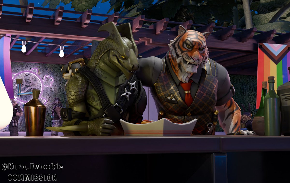 Kuro_Kwookie's tweet photo. Render comm for my friend 

#Hybrid #Oscar #Fortnite #Furry #FortniteArt https://t.co/yw9DiN34He