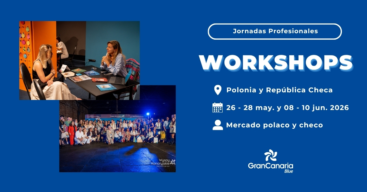 grancanariablue's tweet photo. Hemos estado presente en dos jornadas profesionales celebradas en Polonia y la República Checa, acercando la oferta náutica de #GranCanaria a dos mercados que muestran un interés creciente por las experiencias vinculadas al mar y al turismo activo 🌊
#GCBlue https://t.co/EG9XZt557x