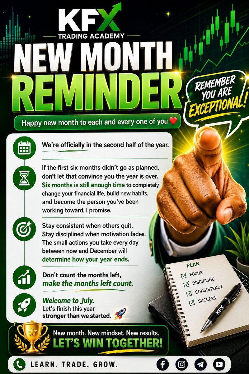 KfxEnterprises's tweet photo. It is not too late👆. Happy New Month. https://t.co/axbtIMH9Bn