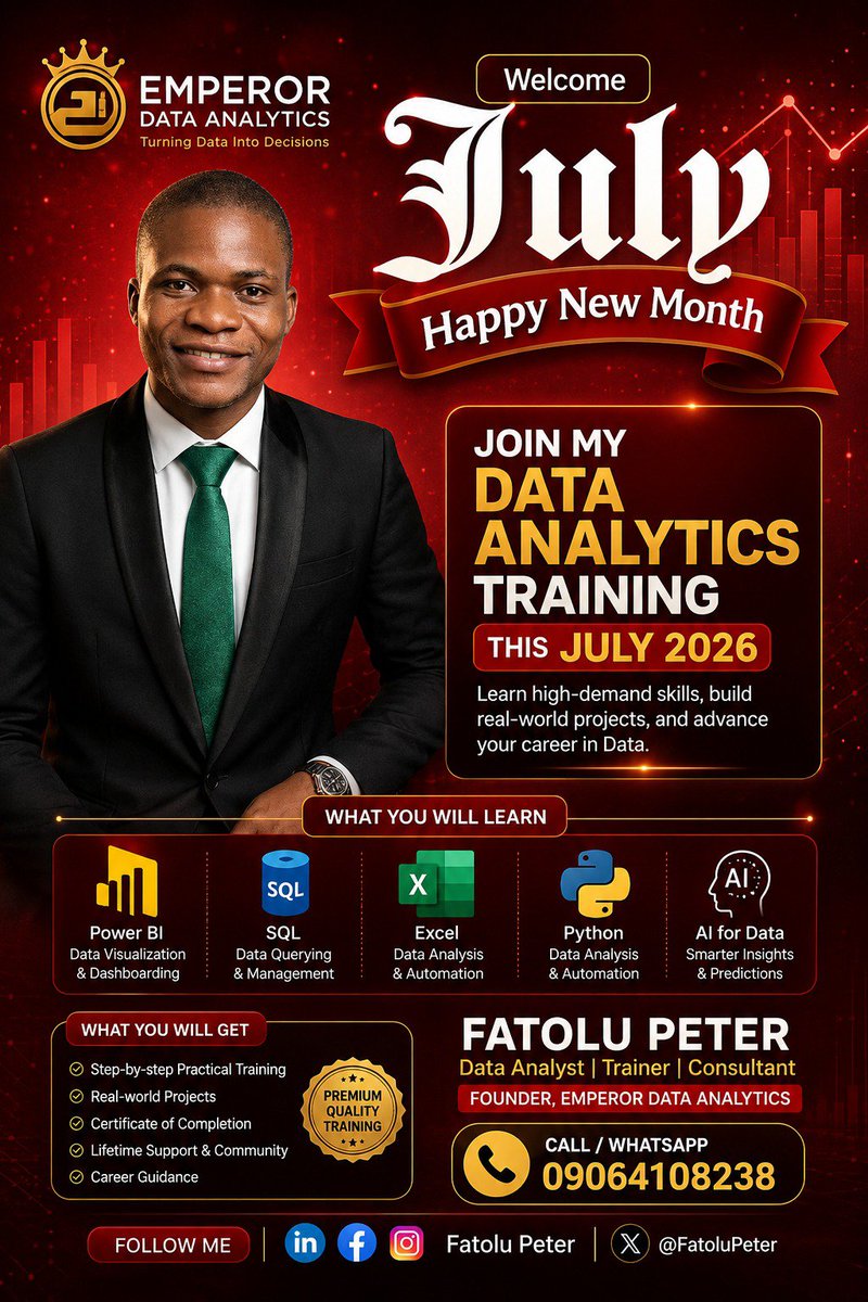 Fatolu Peter || Emperor Analytics|| Data & Insight tweet media