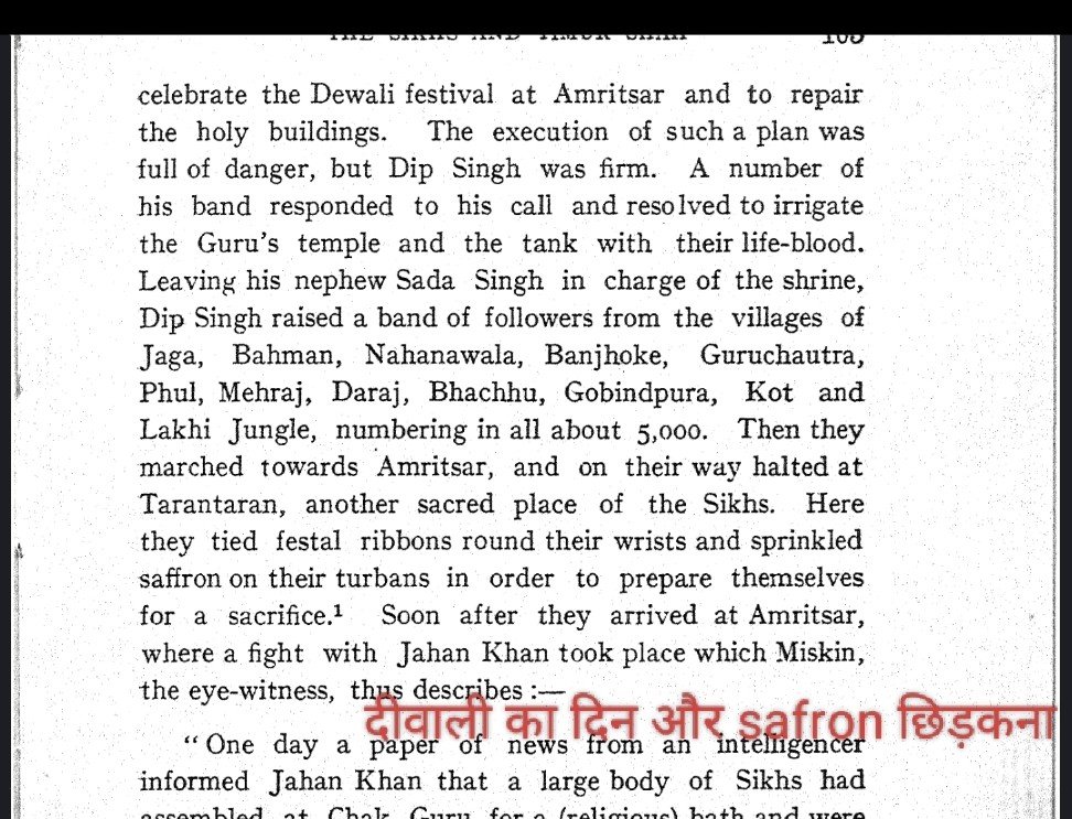 neetusi86329772's tweet photo. 1857 में अब्दाली ने स्वर्ण मंदिर गिरा दिया और पवित्र सरोवर में गाय का मांस कटवाकर फेक दिया
फिर मंदिर पर कब्जा कर लिया
 बाबा दीप सिंह ने सरोवर में स्थान करने का निर्णय लिया 
दिवाली के दिन अपने सर पर केसरिया रंग छिड़का और निकल पड़े
 सरोवर जाते जाते और  5000 सिख केसरिया रंग छिड़क कर सरोवर पहुंचे 
पठानों से सिखों का भीषण मुकाबला हुआ जिसमें सभी सिख मारे गए 
 इसके बाद 1758 में  हिंदू पेशवा सिखों की रक्षा के लिए आए
सबसे पहले पेशवा ने सरहिंद से अफगानी समद  खान को  मार कर भगाया 
पेशवा की सेना पहुंचते ही अमृतसर छोड़कर अफगान भाग गए
इसके बाद पेशवा ने लाहौर पेशावर अटक भी कब्जा किया
इन घटनाओं से तीन सवाल है
1  अगर सिख हिंदू नहीं है तो उन्होंने 
दिवाली का दिन ही क्यों चुना और केसरिया रंग का ही छिड़काव क्यों किया? आखिर रमजान का भी दिन तो चुन सकते थे

1 सीखो ने हिंदुओं की रक्षा की है या हिंदुओं ने सिखों की 
3 या क्योंकि सिख कहीं अमेरिका से नहीं आए थे सारे हिंदू ही सीख बने थे इसलिए दोनों एक दूसरे की रक्षा करते थे?
ref dip सिंह के बलिदान का