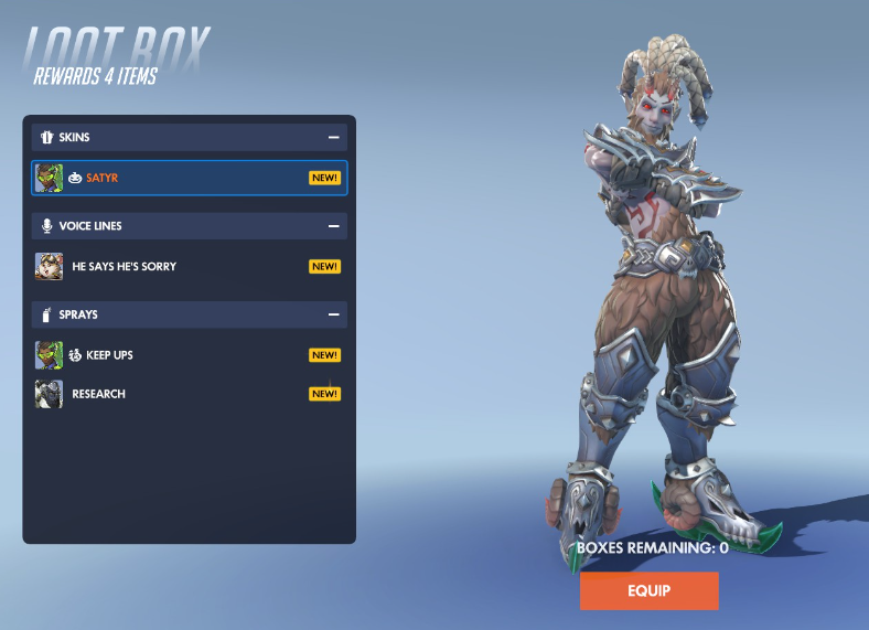 LegHvmper's tweet photo. Never opening an Overwatch lootbox again, they gave me yuri and evil frogger https://t.co/Te4Y6DJhC0
