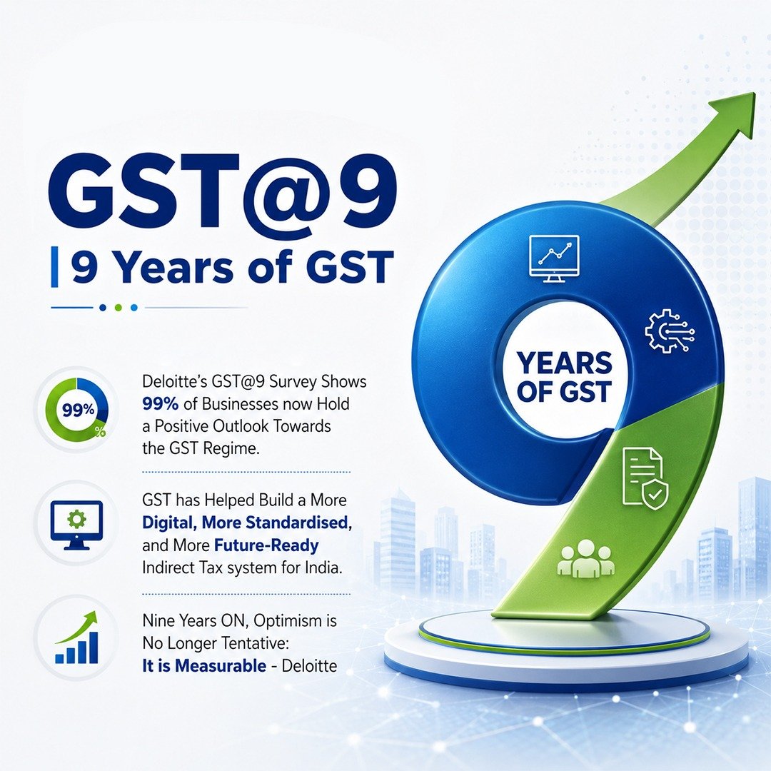 veeni_bhatt's tweet photo. Strong tax reforms create the foundation for stronger economic progress.
Over nine years, GST has supported business competitiveness while encouraging a culture of voluntary compliance.
#9YearsOfGST https://t.co/F8uCIgXU11