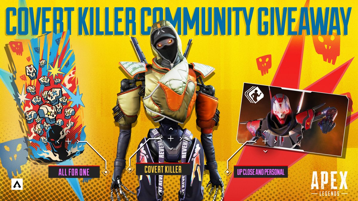 BlackkBoye's tweet photo. Want a chance to win this Covert Killer bundle in Apex Legends? 🔥

To enter:

- Retweet this post ♻️
- Follow me @BlackkBoye ✅
- Tag your @PlayApex duo 🏷️

GOOD LUCK! Winner announced July 5th🏅 https://t.co/SfDSzMEYda