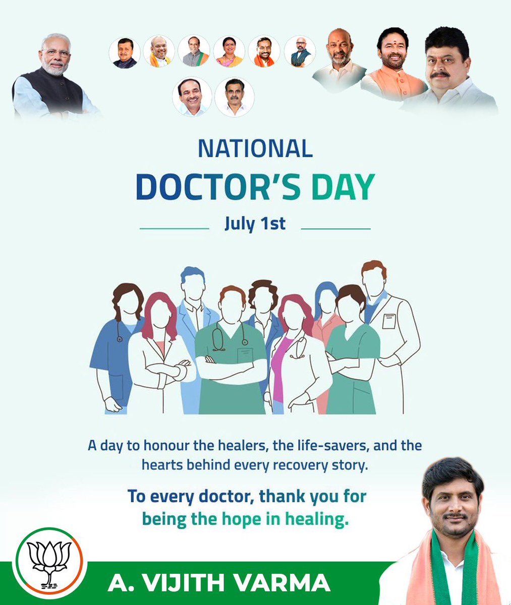 VijjithVarma's tweet photo. Happy Doctors' Day to all the dedicated doctors who work tirelessly to protect and improve our lives.
Your knowledge, compassion, and commitment bring hope and healing to countless families every day. Thank you for your selfless service, especially during the most challenging times.
Wishing every doctor good health, happiness, and continued success.
#DoctorsDay #ThankYouDoctors #HealthcareHeroes #Gratitude #India