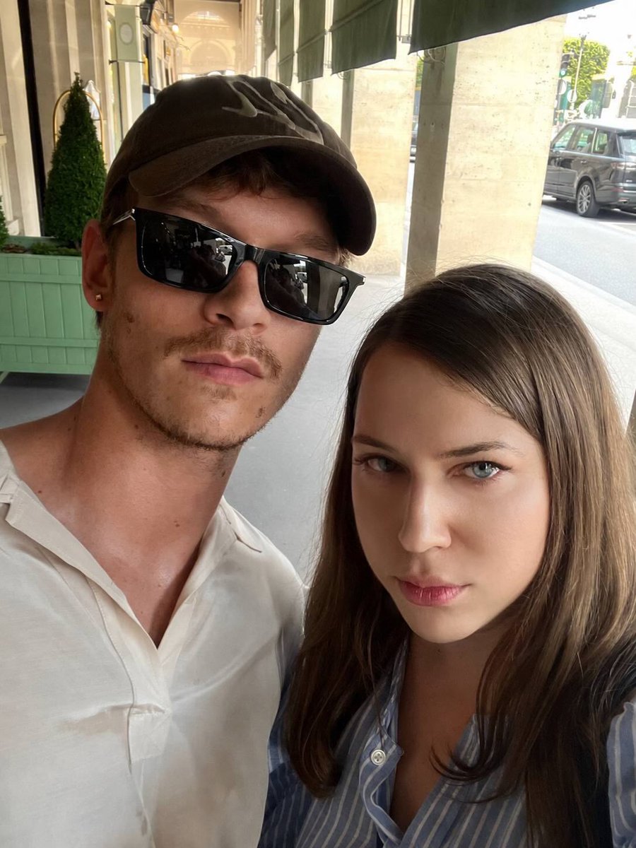 StorrieNation's tweet photo. New photo of Connor Storrie and a fan at the Paris Men Summer Fashion Week last week “«Are you gangsters? No we’re Russians» 😎 or.. I'm too creative to take the same photo as everyone else 😂 So I asked Connor if I could take a photo with Ilya! He laughed))
Our Slavic faces™ for you all 😂
Connor Storrie”
Via foto.france on Threads