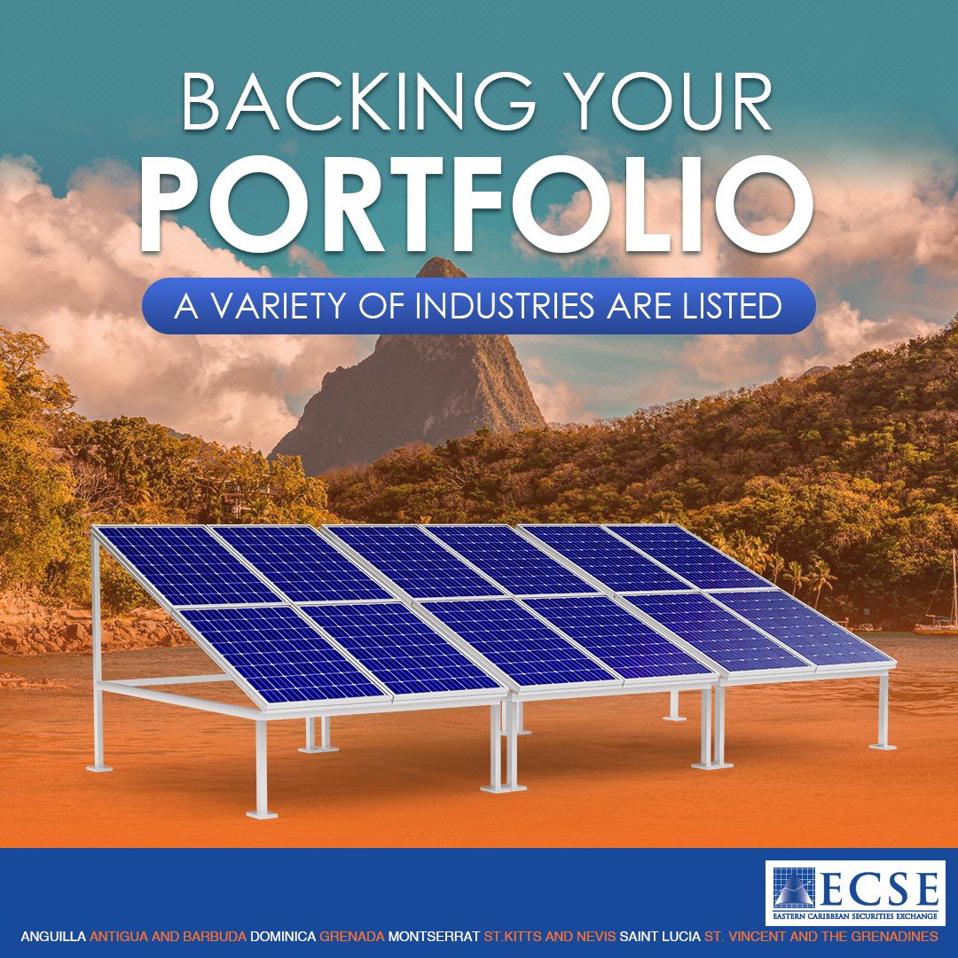 ECSEonline's tweet photo. Powering your financial future, sustainably.
With a variety of industries listed on the ECSE, you have the options to diversify your portfolio across the Eastern Caribbean.
Where is your portfolio taking you next?
#InvestingCaribbean #ECSE #WealthBuilding #SmartInvesting https://t.co/h21ZI6Iu00