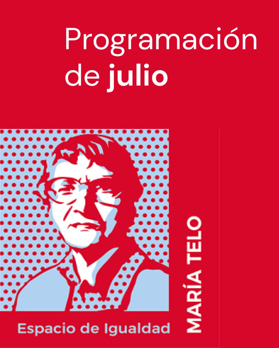 JMDmoratalaz's tweet photo. 📆 Ya disponibles propuestas del mes de julio en el #EspaciodeIgualdad María Telo en #Moratalaz:

📍Camino de los Vinateros, 51
⌚De lunes a viernes, 10:00 a 14:00 h y de 16:00 a 20:00 h

Accede aquí a la programación 👉🏽 https://t.co/p4tGkKihGs https://t.co/oniw3kt1rQ