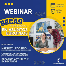 CtramissBelgica's tweet photo. 📣¿Tienes dudas sobre las #becas de especialista en Asuntos Europeos? 🤔
📅🧑‍💻Este viernes 3 de julio celebran un webinar para resolverlas
🕙 10:00 h
👉con la participación de becarios y exbecarios que compartirán su experiencia
🧑‍💻Conéctate en: https://t.co/vktyzi46WR https://t.co/nHaX0rBShK