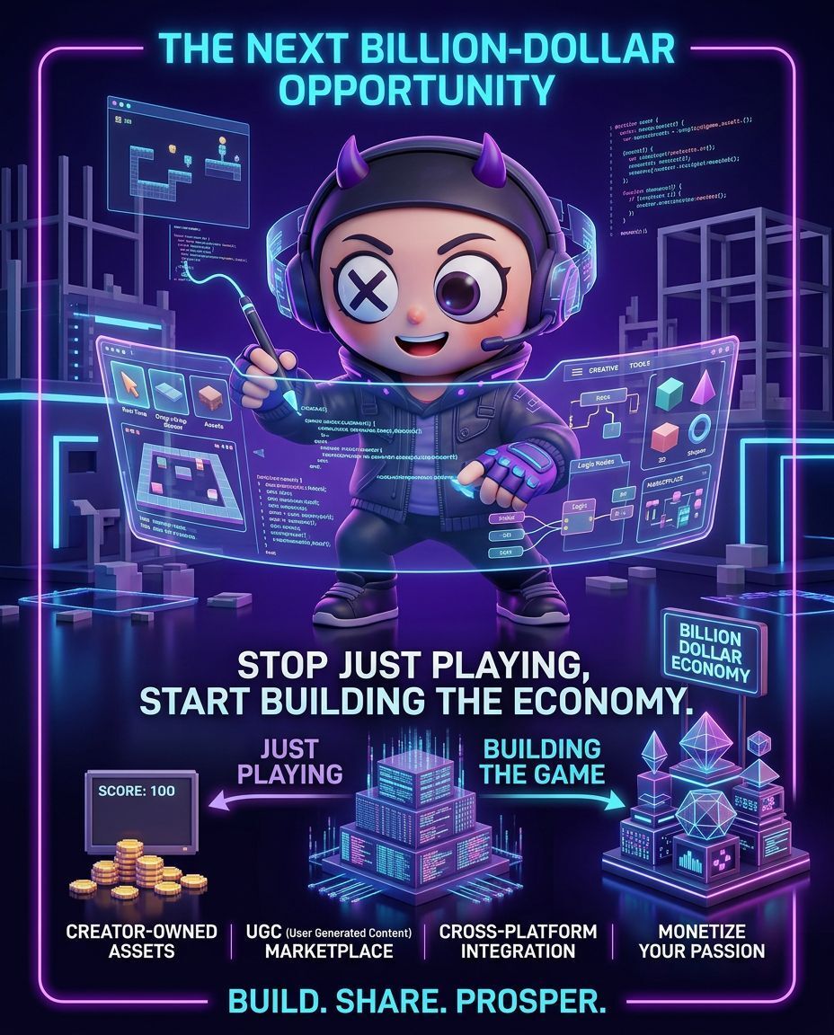 COBOXmetaverse's tweet photo. Most people think gaming is about playing.

They're already late.

The next billion-dollar opportunity is building games.

Who's ready? https://t.co/dKXl96zB9S