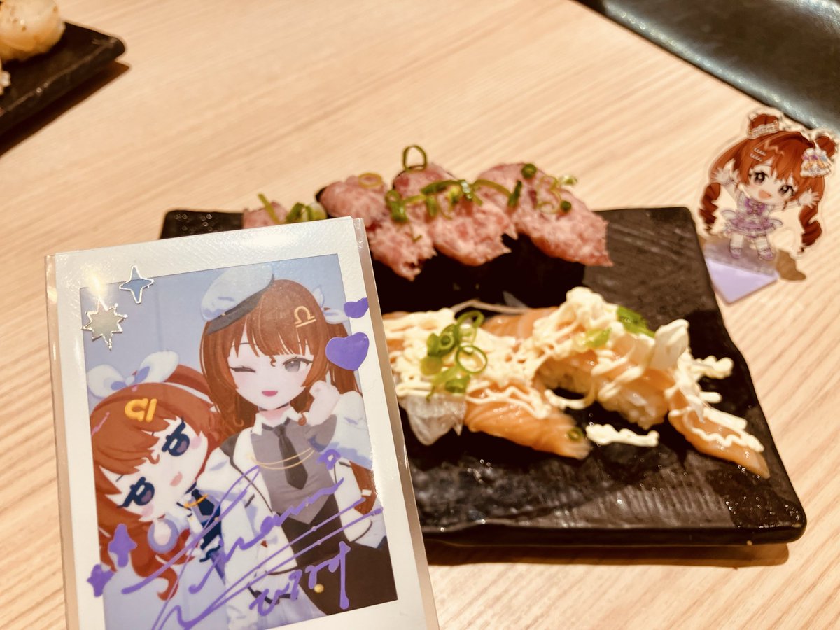 slow_alba's tweet photo. #天秤チェキ 
お寿司🍣🍣🍣 https://t.co/WAyg1wwqFQ
