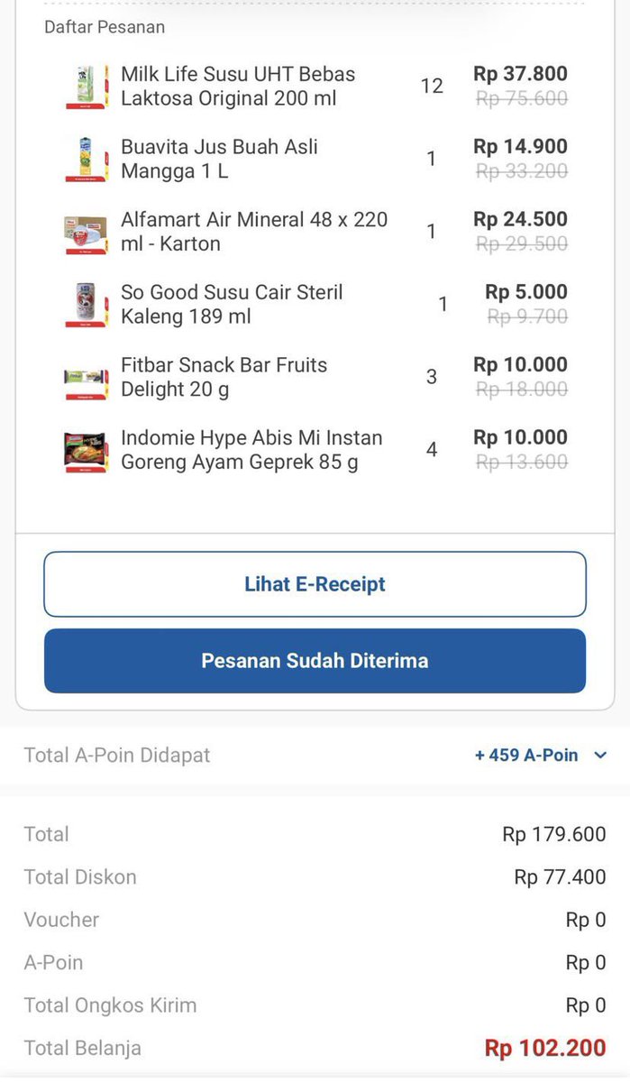 zefthan's tweet photo. Sebanyak ini 100rb an aja, thanks alfagift 🫶🏻😍 https://t.co/DDFuQHUMC3