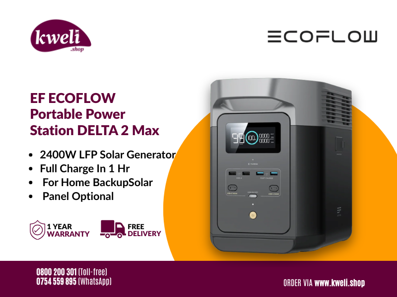 KweliHq's tweet photo. The EcoFlow DELTA 2 Max delivers reliable backup power. Perfect for home backup, outdoor adventures, camping, and professional use.

Order via https://t.co/OKtl1LtV6O , Toll-free 0800200301 or WhatsApp +256754559895

#KweliShopGotYou
#GenuineAppliances
#SmartSolar https://t.co/s1Heye4TWf