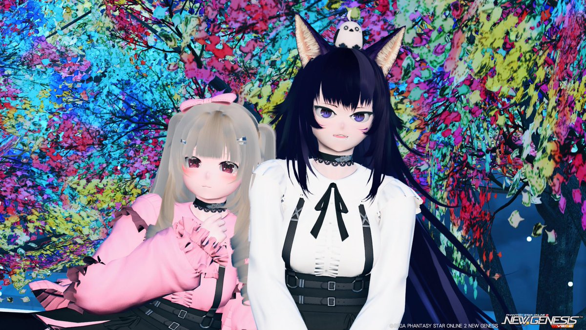 メンテの日なのでssを貼る #PSO2NGS_SS 夜追加〜🍜 ✌️☺️