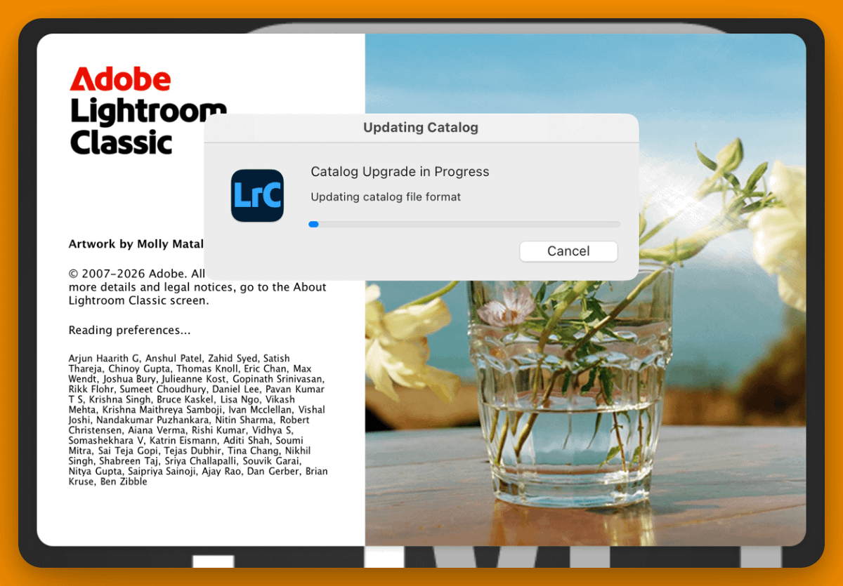 JimMakos's tweet photo. Based on my track record with Adobe software, I’d say there’s about a 50-50 chance my Lightroom catalog won’t get corrupted. https://t.co/12W8FHdnPV