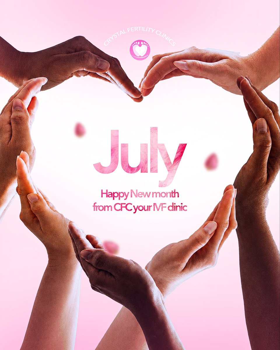 CrystalFclinic's tweet photo. Hello, July! 🌸

Welcome to the 7th month of the year!

From all of us at Crystal Fertility Clinics, we pray that this new month brings you greatness, joy, abundance, good health, and happiness. https://t.co/RpGsiaAcW9
