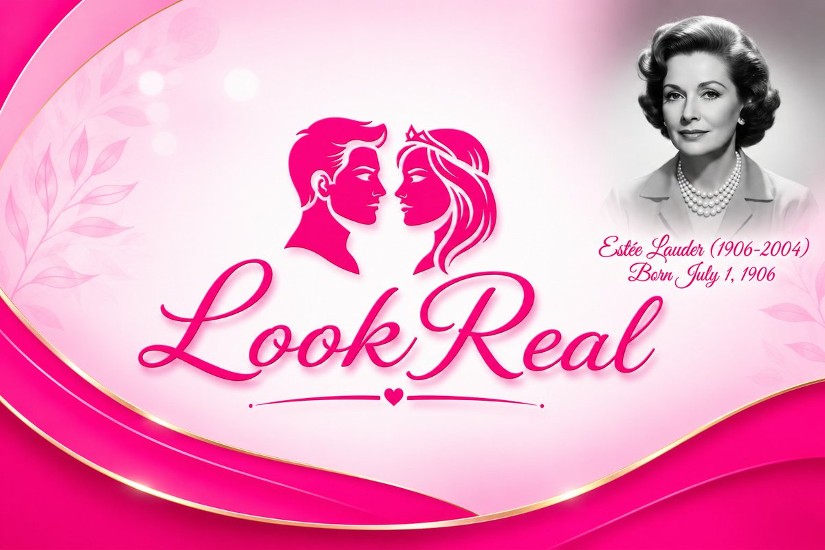lookrealapp's tweet photo. TODAY IN HISTORY:

TODAY, JULY 1, MARKS A SIGNIFICANT DATE IN BEAUTY HISTORY: THE BIRTHDAY OF ESTÉE LAUDER (BORN JOSEPHINE ESTHER MENTZER, JULY 1, 1906 – APRIL 24, 2004), ONE OF THE MOST INFLUENTIAL FIGURE IN THE MODERN COSMETICS INDUSTRY.

Estée Lauder co-founded the Estée Lauder Companies with her husband Joseph in the mid-20th century. She started by selling her uncle's skin creams and built an empire emphasising high-quality skincare, makeup, and fragrances sold in upscale department stores. Her innovations included the "gift with purchase" strategy, which became an industry standard, and a focus on elegant branding and personal selling (she famously demonstrated products herself at counters).

Her brand popularized accessible luxury beauty, introducing iconic products and helping shape postwar beauty standards around glamour, skincare routines, and confidence.

Beauty and wellness have evolved from ancient rituals for protection and status to modern industries focused on science-backed skincare, self-care, and inclusivity. Estée Lauder's story exemplifies entrepreneurship and the democratization of "feeling beautiful." 

If you're celebrating today, try a simple wellness ritual like a mindful skincare routine or complimenting your reflection—echoing the spirit of confidence she championed! 

https://t.co/3N7EHiay54
Look Confidence!
LookReal!