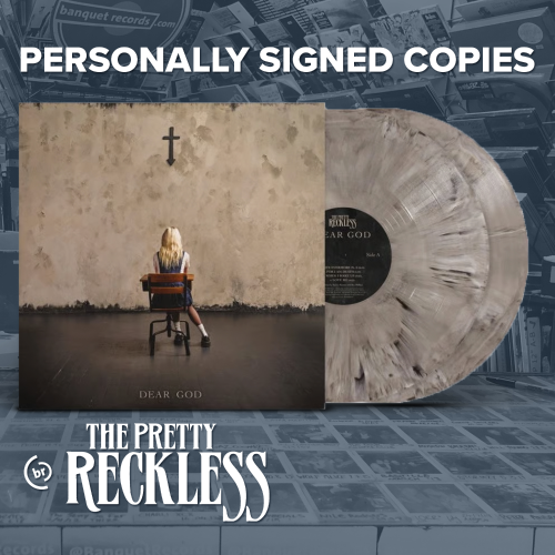BanquetRecords's tweet photo. ✍️ THE PRETTY RECKLESS ✍️

last chance for a signed copy of Dear God with a message to you from Taylor Momsen https://t.co/46D2mEoYYP
