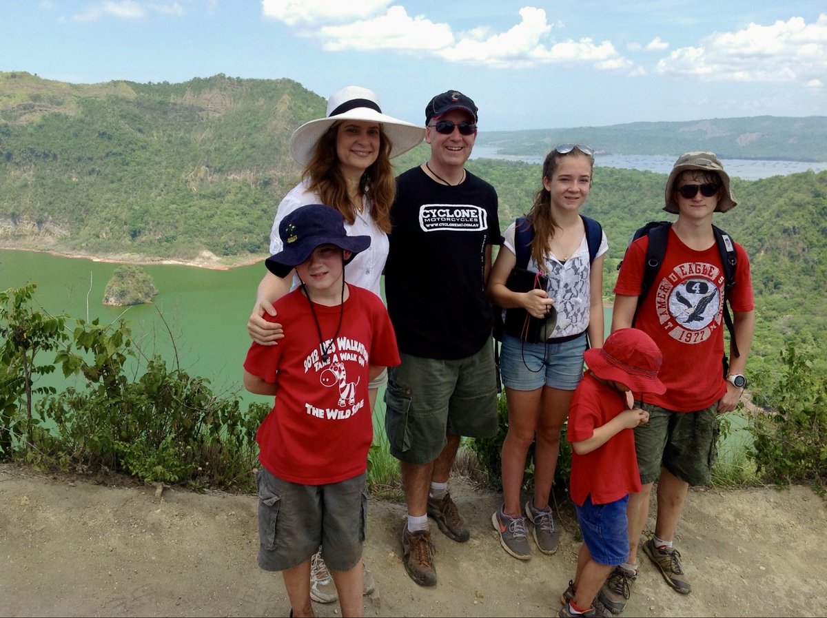 MetCyndee's tweet photo. Check out the video from @phivolcs_dost of the new minor phreatomagmatic eruption 30 June 2026. I worked with them while at VAAC Darwin. My family hiked #Taal in 2014. It erupted on 12 January 2020 (43 years since last eruption). The lake in the main crater dried up then. https://t.co/GOrdUxjYef