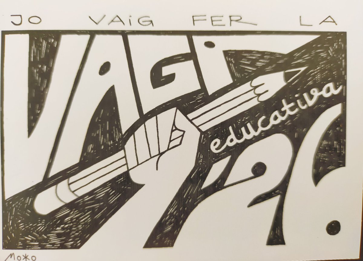 palabraesarma's tweet photo. El meu fill està estudiant il•lustració i ens ha regalat este cartellàs. No feu servir l'IA, mai podrà superar la mà de les persones creatives ❤️🖤 https://t.co/vziNTqQRsP