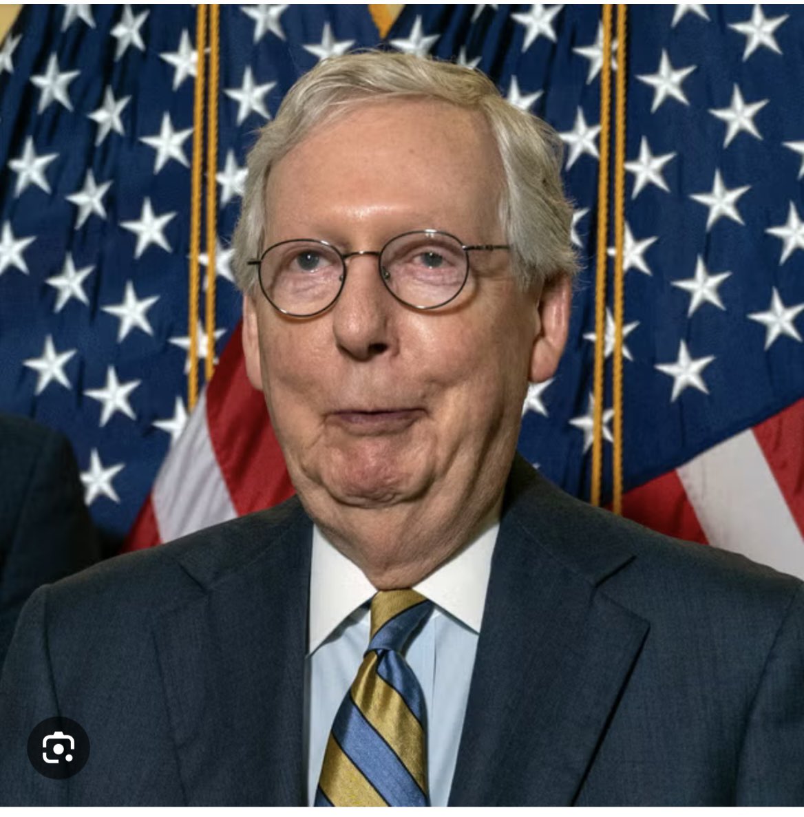 Poeslawisalive's tweet photo. Senator Mitch McConnell has reportedly passed away at his home in Washington DC.  

This is the third time McConnell has died in the past week.  Doctors say one more time ought to do it. https://t.co/c7WWbOgcsp
