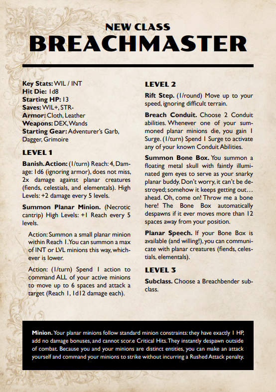 NunoXEI's tweet photo. Messing around with Nimble RPG over the last week and created a New Class to help me ramp through the  rules learning curve.

Download: https://t.co/HQ4fpnBIbP

Nimble got me to dig up my old BREACHSPACE Setting notes (homage to Planescape + Ravenloft + Mutants &amp; Masterminds) :D. https://t.co/kPeQV5gddg