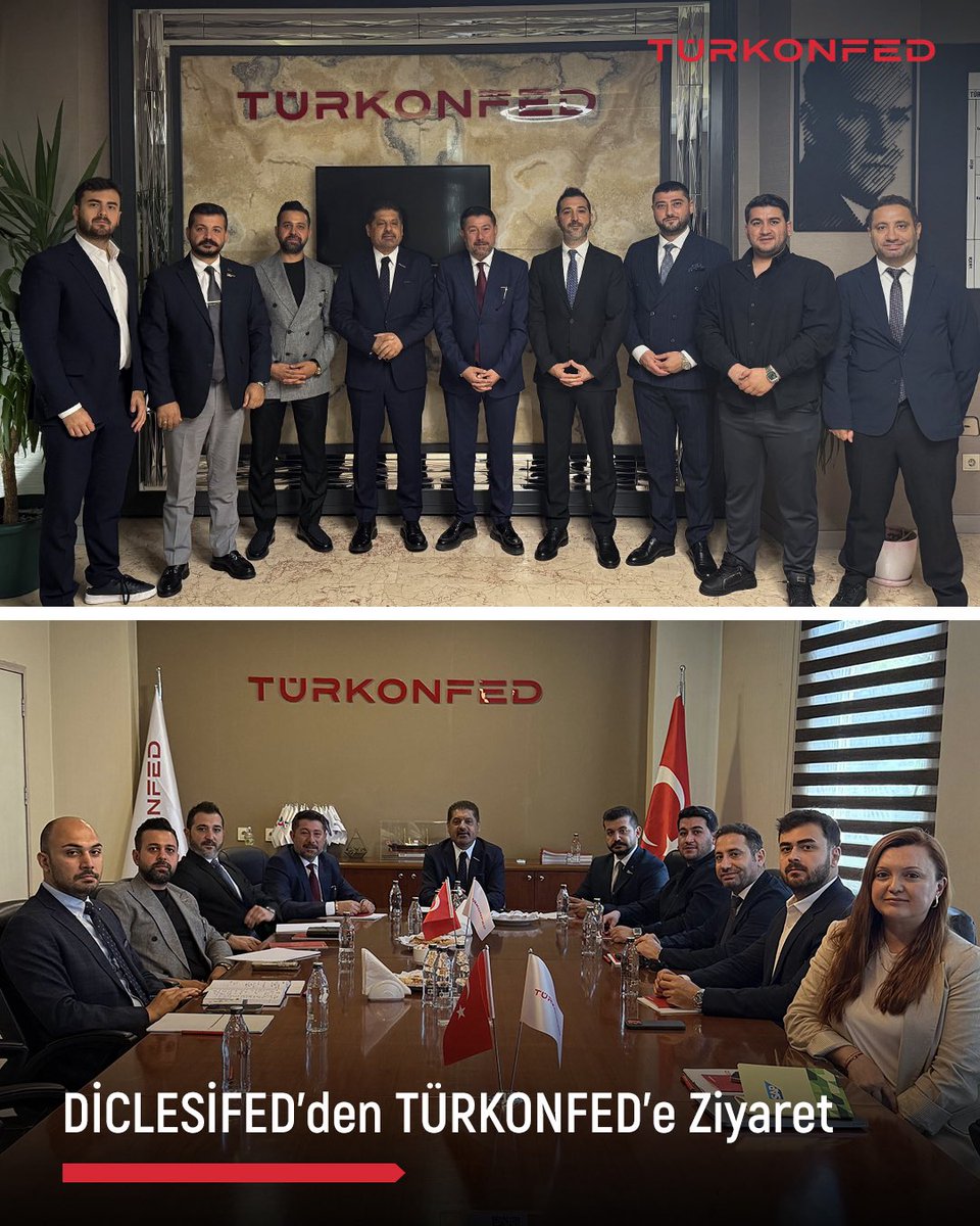 turkonfed's tweet photo. Üye federasyonumuz DİCLESİFED'in Yönetim Kurulu Başkanı Nihat Bilişik ve beraberindeki heyet, TÜRKONFED’i ziyaret etti. TÜRKONFED Yönetim Kurulu Başkanı Süleyman Sönmez ev sahipliğinde gerçekleşen görüşmede federasyonumuzun ve bölge derneklerinin devam eden çalışmaları hakkında görüşmeler gerçekleştirildi.

Ziyaretleri için DİCLESİFED Yönetim Kurulu Başkanı Nihat Bilişik ve heyetine teşekkür ederiz.