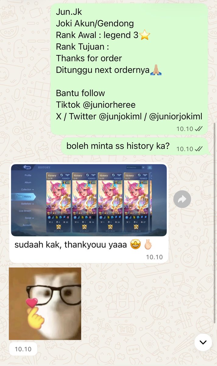 Junior JOKI ML / GENDONG JOKGEN TESTI 1000+++ tweet media