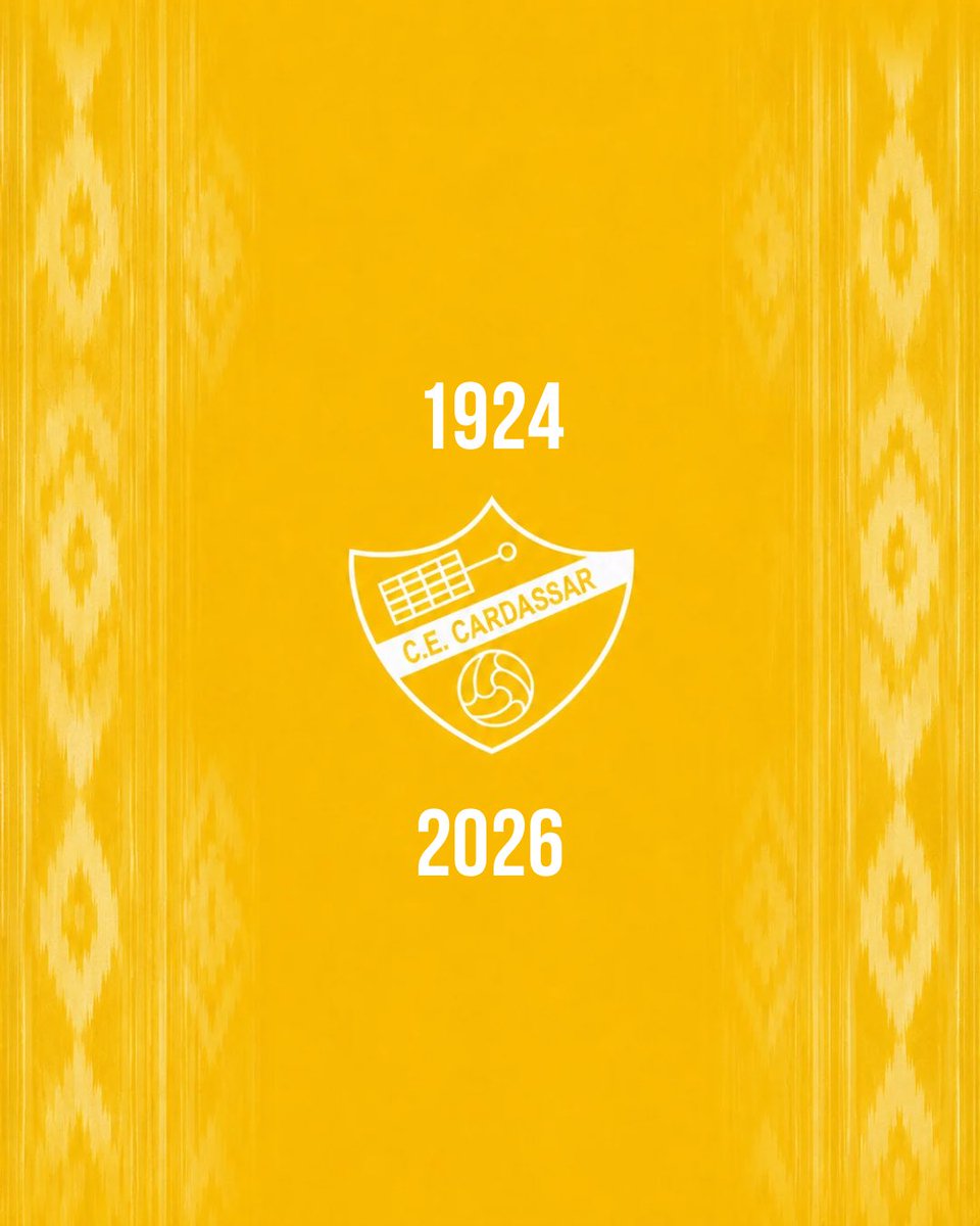 cardassar's tweet photo. 102 ANYS D'HISTÒRIA! 💛🖤

Avui estam d'aniversari. 102 anys plens d'orgull, de records inesborrables, de generacions de llorencins que han defensat aquest escut i d'una afició immillorable.

Per molts anys més! Visca el Cardassar! 🥳

#SomCarde https://t.co/kCdzWfB9U3