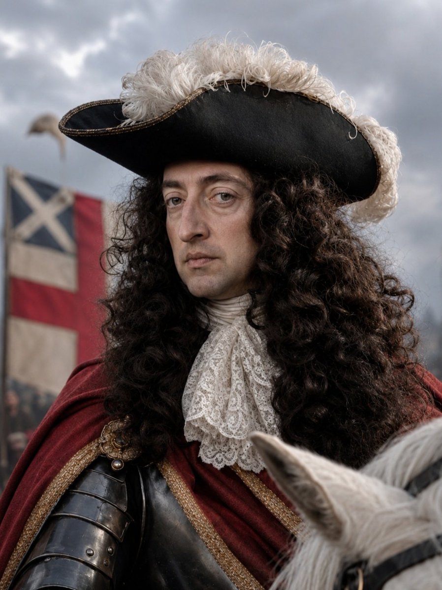 Englishremnant's tweet photo. King William III remains one of the most significant Protestant monarchs in British history.

In 1690, at the Battle of the Boyne, William's army defeated the forces of James II, securing the Protestant succession and helping to ensure that Britain would not return to a Catholic monarchy.

His victory built upon the Glorious Revolution of 1688 and reinforced the constitutional settlement that shaped the future of England, Scotland and, later, Great Britain. For Protestants, William became a symbol of steadfast faith, courage and resistance to religious heresy.

More than three centuries later, his legacy continues to be remembered by those who honour the Protestant heritage of these islands and the men who fought to defend it. 🇬🇧🏴󠁧󠁢󠁥󠁮󠁧󠁿🏴󠁧󠁢󠁳󠁣󠁴󠁿🏴󠁧󠁢󠁷󠁬󠁳󠁿

"For God, the Protestant Religion, and King William."