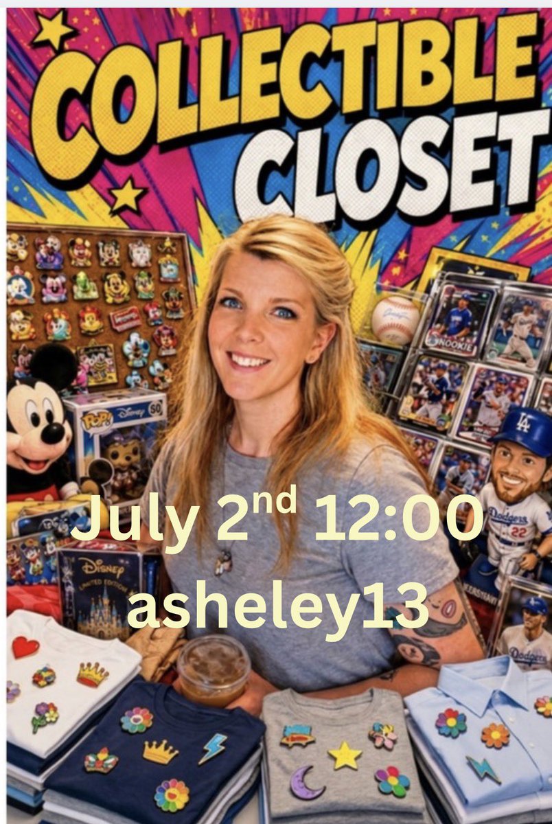 AsheleyJB's tweet photo. My next WHATNOT show. GREAT prices on rare, LE, sold out, cast member, event, imagineering, Disney auction pins. Such a fun way to break up my summer!!! https://t.co/HQrKSOEzkU