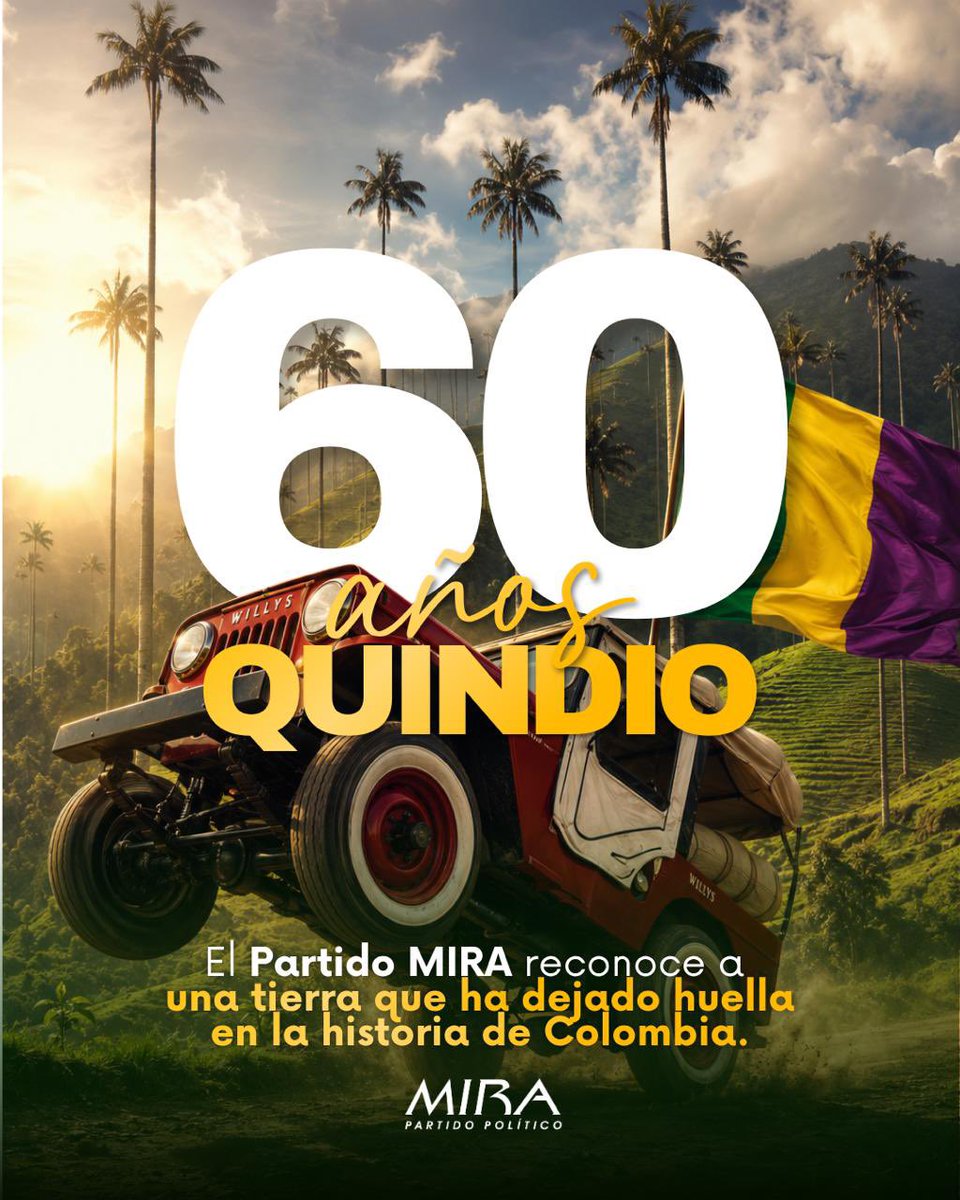 Virguez's tweet photo. 60 años de un departamento que inspira con su cultura, su trabajo y la fuerza de su gente. ¡Orgullo de Colombia! 🇨🇴 https://t.co/QS2qXIxsgG