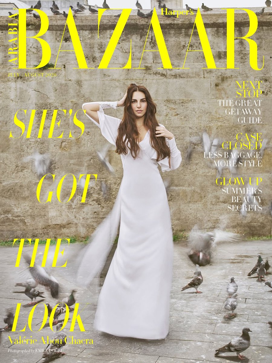 bassamoussa's tweet photo. Lebanese actress Valerie Abou Chacra graces the cover of Harper’s Bazaar Arabia in Fall/Winter 2026-27 FENDI. 
Shot by photographer Emre Dogru with art direction by Paul Solomons, styling by Ceylan Atinc, and creative contributions from the Harper’s Bazaar Arabia team 🤍 https://t.co/KE8JIVCTUw