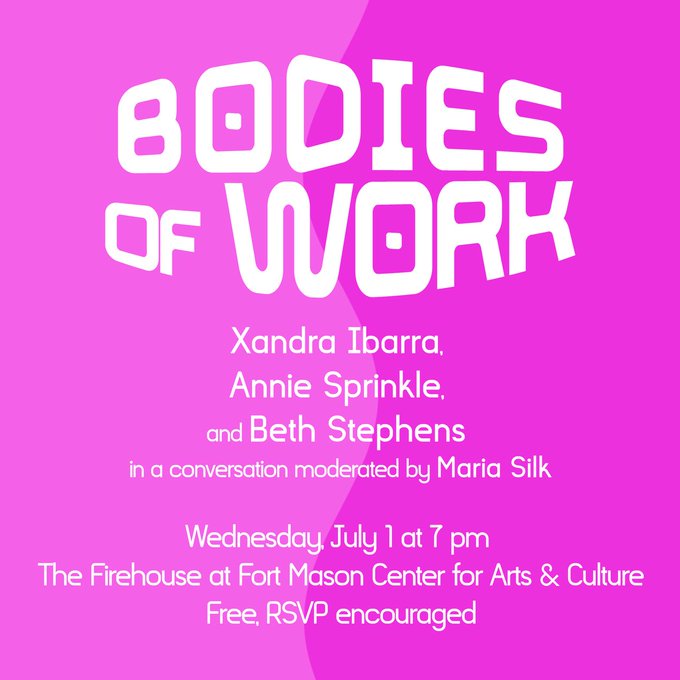 Annie Sprinkle - Tonight!!! Xandra Ibarra is incredible. https://t.co/HwbreoqGGY