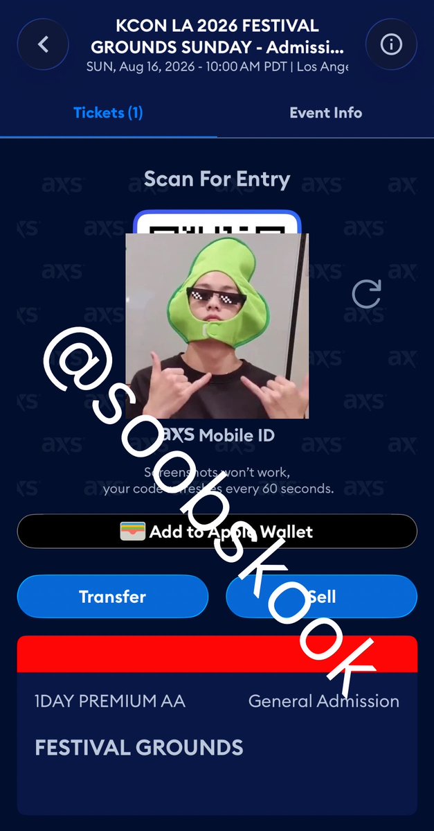 soobskook's tweet photo. #wts 

WTS 1 KCON LA 2026 DAY 3 (8/16)
M COUNTDOWN + FESTIVAL GROUNDS 1DAY PREMIUM AA 

selling for: $500
rfs: can’t go anymore due to work 😭😭 literally screaming and crying

dm if interested :))
#TOMORROWXTOGETHER #ALD1 #MEOVV #ALLDAYPROJECT #JO1 #NEXZ #EVAN https://t.co/WfDhWcEbRc