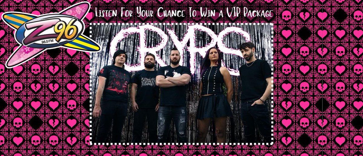 z96fwb's tweet photo. Good music. Great friends. One epic night at Club LA in Destin🎶 CRYRS is bringing The Emo Experience to the Emerald Coast &amp; Z96 wants to hook you up with 2 tickets to the show &amp; a VIP merch pack🤩 Listen every weekday for our keyword to text, for your chance to win✨ #Z96 #CRYRS https://t.co/XlqI4KhJRz