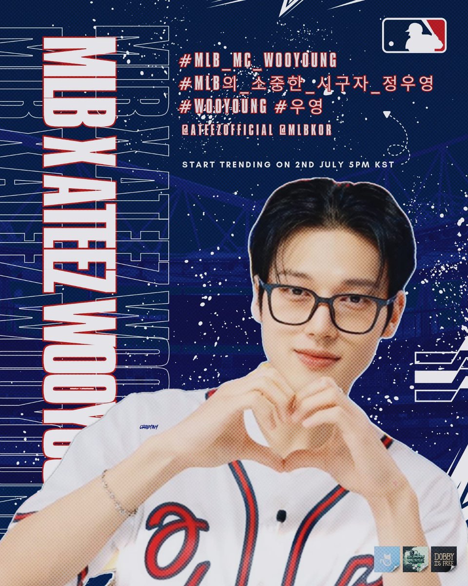 GlobalWooyoung's tweet photo. [🏷️] Tagline | tag’s Announcement : Be Ready ; #WOOYOUNG's upcoming July schedule with MLB Korea ; starting off with their first episode on July 2nd let’s trend the following tagline tags at 📍5PM KST!🎙️⚾️

MLB X ATEEZ WOOYOUNG
#.MLB_MC_WOOYOUNG
#.MLB의_소중한_시구자_정우영
#.WOOYOUNG #.우영 
@.ATEEZofficial @.MLBKOR

#우영 #ウヨン #ATEEZ #에이티즈