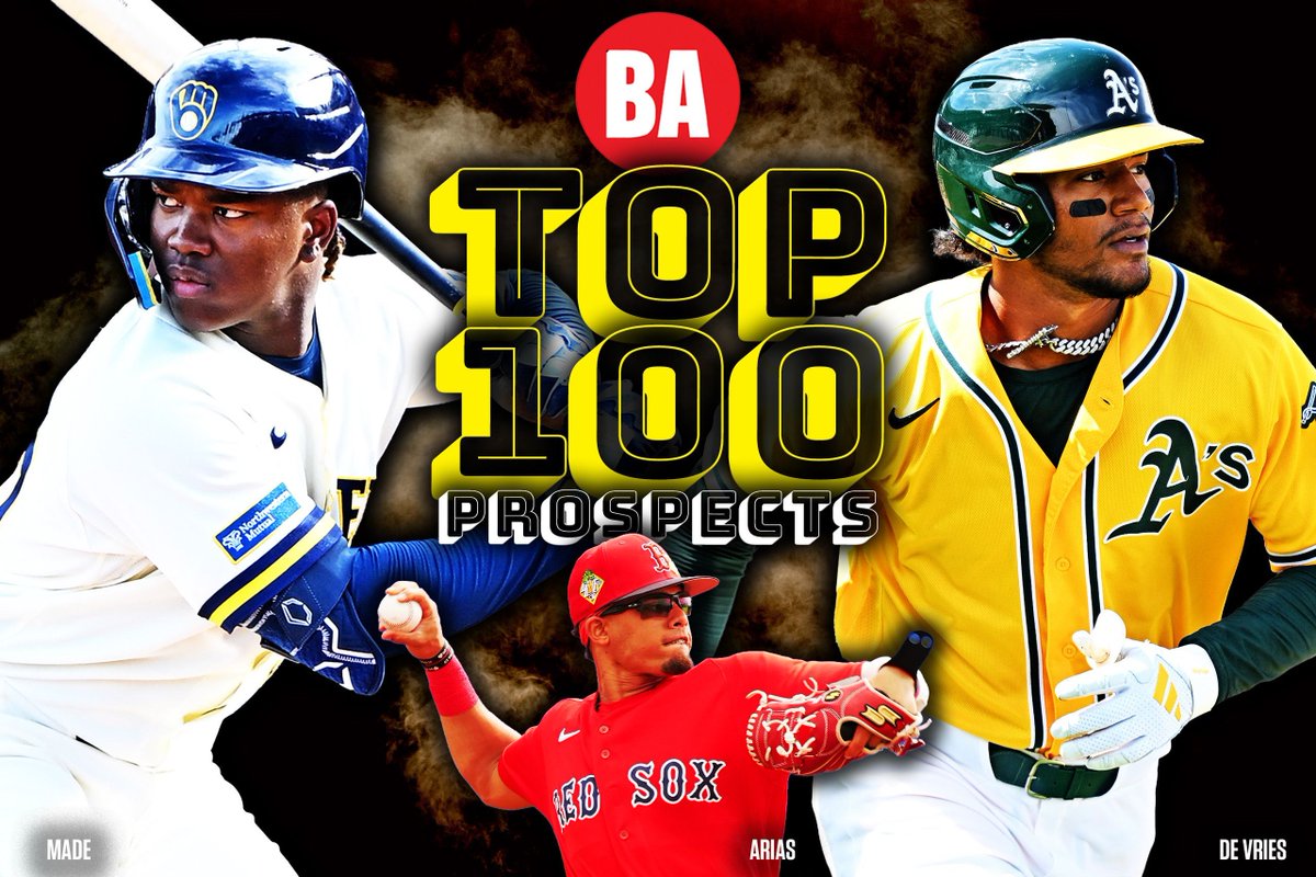BaseballAmerica's tweet photo. It's a massive day of rankings updates at Baseball America.

New Top 100: https://t.co/huHhDKwYT0 

New Top 30s: https://t.co/qfrq1EMoYH https://t.co/8nX6x5DDN2