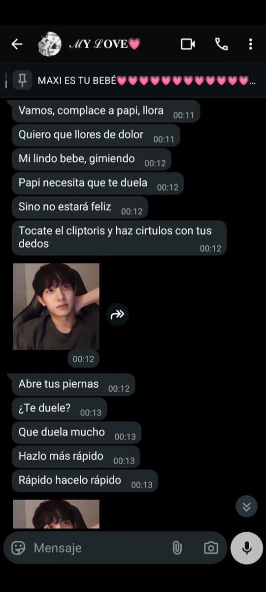 beomnifrecita's tweet photo. Ahora sí, vamos con la primera parte de toda esta funa. Relación tóxica con el ex de julian (Maxi) + 6chat de julian + el famoso "tócate el cliptoris". Pt1 https://t.co/cM2ivFLQWF